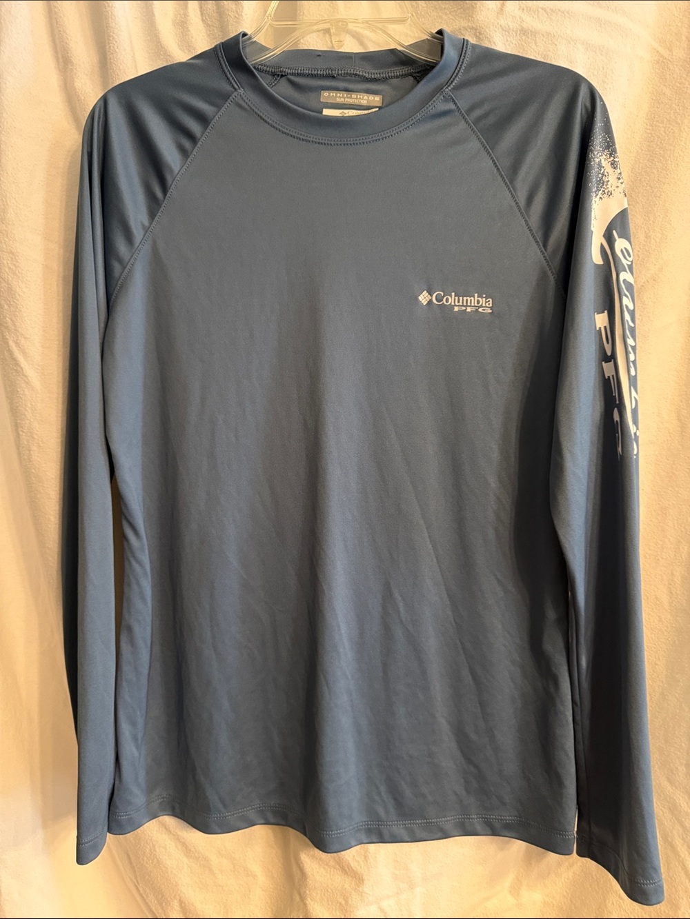 Columbia Men's Long-Sleeve PFG Performance Shirt - Blue Gray